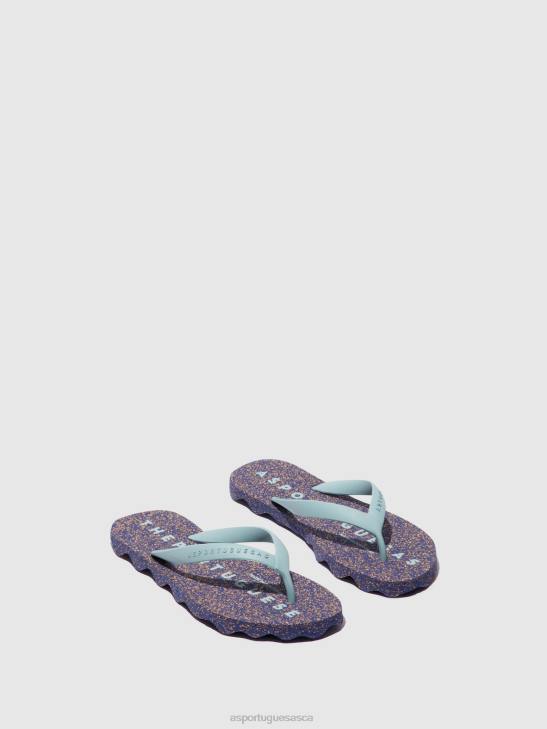 Asportuguesas Flip-Flops Men BLUE & CLOUD STRAP BEACH FLIP-FLOPS BASE 226H180
