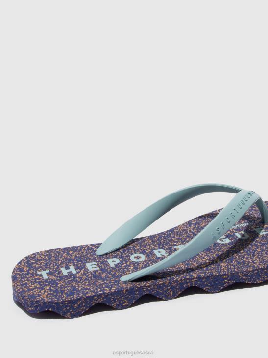 Asportuguesas Flip-Flops Men BLUE & CLOUD STRAP BEACH FLIP-FLOPS BASE 226H180