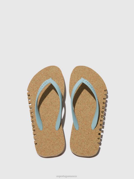 Asportuguesas Flip-Flops Men MILITARY & CLOUD STRAP BEACH FLIP-FLOPS BUMPY 226H187