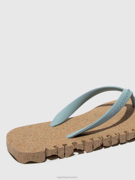 Asportuguesas Flip-Flops Men MILITARY & CLOUD STRAP BEACH FLIP-FLOPS BUMPY 226H187