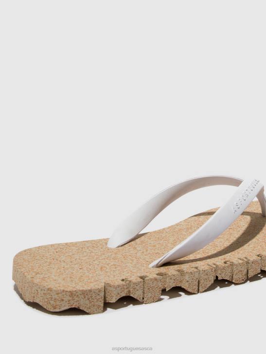 Asportuguesas Flip-Flops Men NATURAL & WHITE STRAP BEACH FLIP-FLOPS BUMPY 226H178