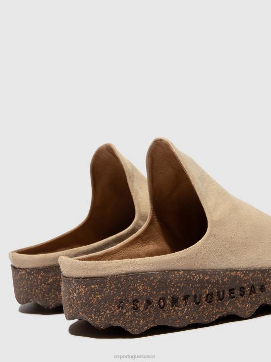 Asportuguesas Mules Men BEIGE(SUEDE) SLIP-ON MULES CLAY 226H214