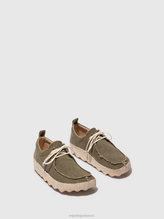 Asportuguesas Shoes Men MILITARY GREEN HEMP SLIP-ON SHOES CHAT 226H202