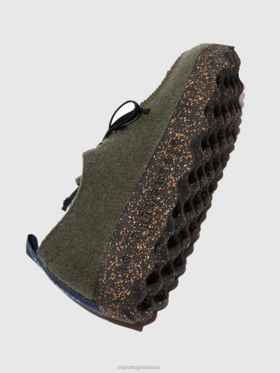 Asportuguesas Shoes Men MILITARY GREEN LACE-UP SHOES CHAT 226H193