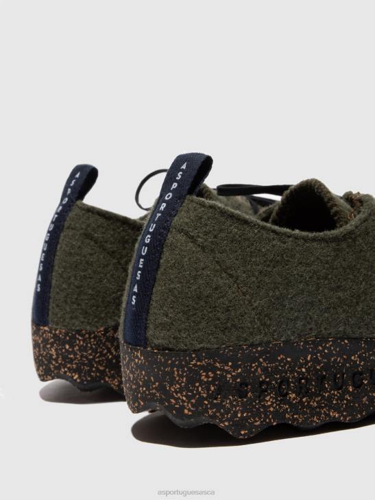 Asportuguesas Shoes Men MILITARY GREEN LACE-UP SHOES CHAT 226H193