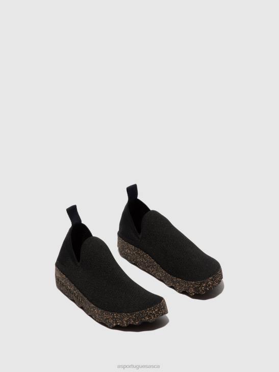 Asportuguesas Trainers Men BLACK S.CAFE STRETCH ELASTICATED TRAINERS CARE 226H190