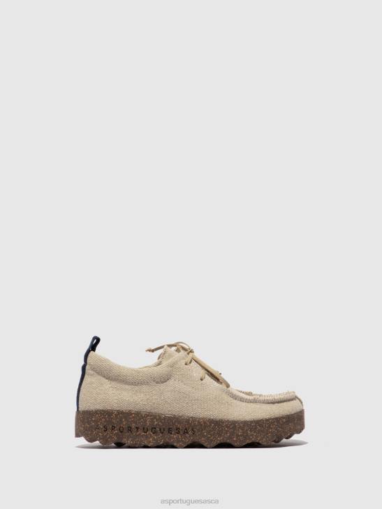 Asportuguesas Trainers Men NATURAL RECYCLED LINEN LACE-UP TRAINERS CHAT 226H201