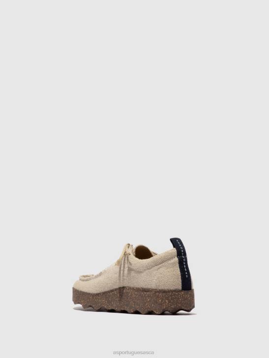 Asportuguesas Trainers Men NATURAL RECYCLED LINEN LACE-UP TRAINERS CHAT 226H201