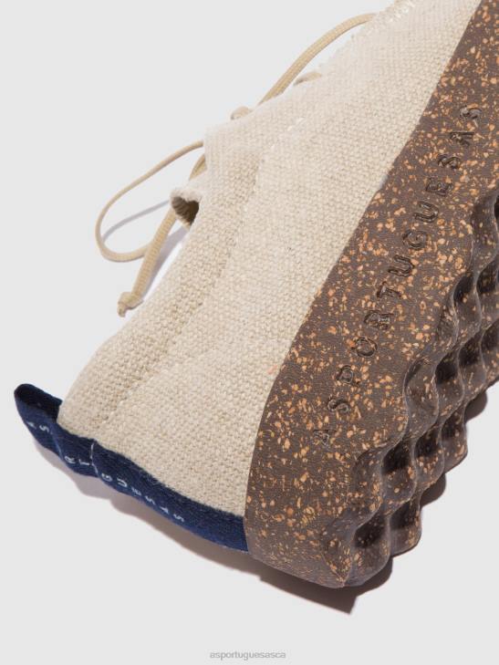 Asportuguesas Trainers Men NATURAL RECYCLED LINEN LACE-UP TRAINERS CHAT 226H201