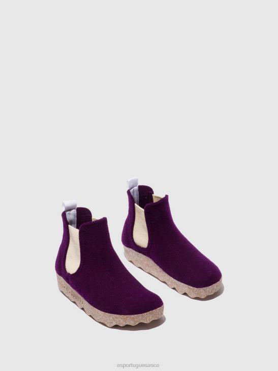 Asportuguesas Boots Women DARK PURPLE CHELSEA ANKLE BOOTS CAIA 226H152