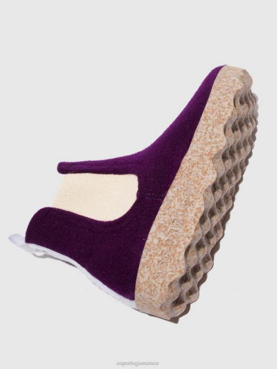 Asportuguesas Boots Women DARK PURPLE CHELSEA ANKLE BOOTS CAIA 226H152