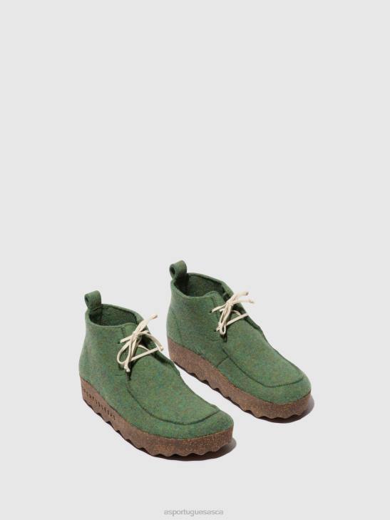 Asportuguesas Boots Women GREEN LACE-UP ANKLE BOOTS CODY 226H160