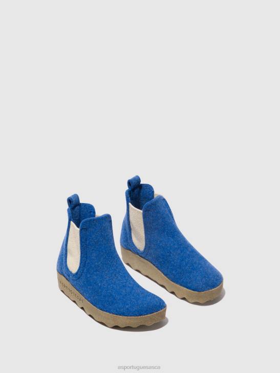 Asportuguesas Boots Women INDIGO BLUE CHELSEA ANKLE BOOTS CAIA 226H158