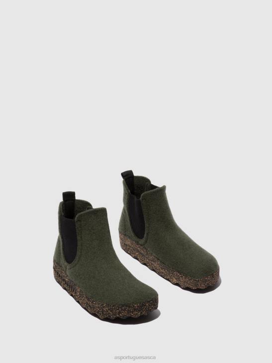 Asportuguesas Boots Women MILITARY GREEN CHELSEA ANKLE BOOTS CAIA 226H151