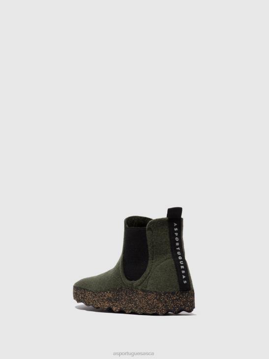 Asportuguesas Boots Women MILITARY GREEN CHELSEA ANKLE BOOTS CAIA 226H151