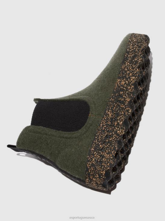 Asportuguesas Boots Women MILITARY GREEN CHELSEA ANKLE BOOTS CAIA 226H151