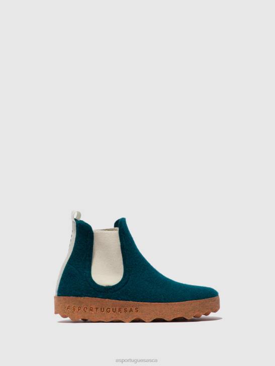Asportuguesas Boots Women PEACOCK BLUE CHELSEA ANKLE BOOTS CAIA 226H150