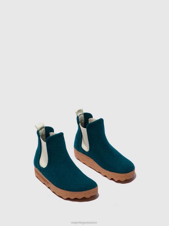 Asportuguesas Boots Women PEACOCK BLUE CHELSEA ANKLE BOOTS CAIA 226H150