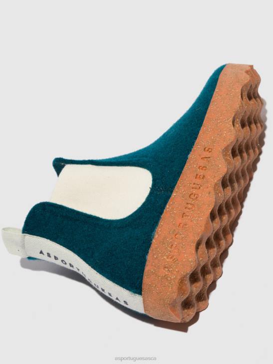 Asportuguesas Boots Women PEACOCK BLUE CHELSEA ANKLE BOOTS CAIA 226H150