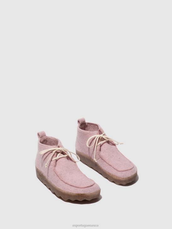 Asportuguesas Boots Women PINK LACE-UP ANKLE BOOTS CODY 226H164