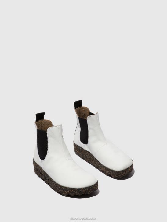 Asportuguesas Boots Women VEGAN WHITE CHELSEA ANKLE BOOTS CAIA 226H154