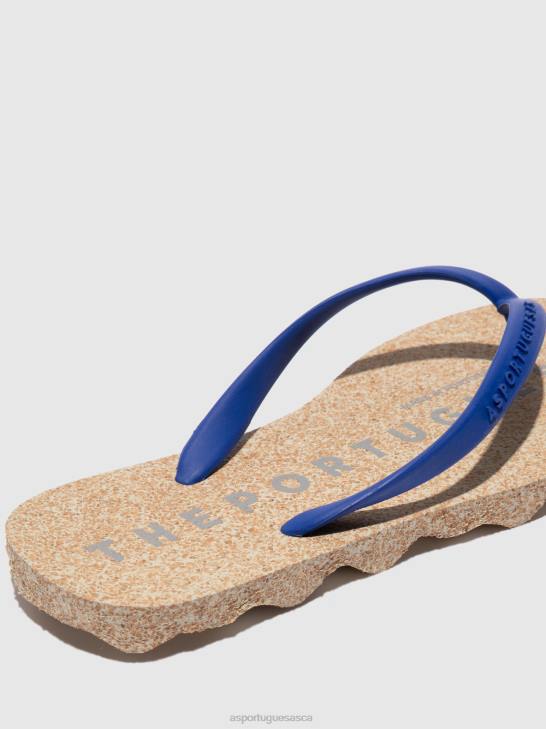 Asportuguesas Flip-Flops Women BLUE RUBBER STRAP BEACH FLIP-FLOPS BASE 226H3
