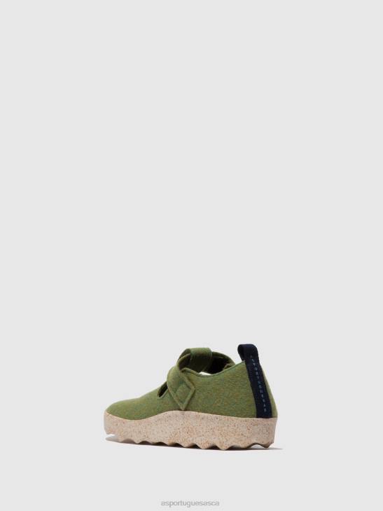 Asportuguesas Mary Jane Women GREEN MARY JANE SHOES CATE 226H113