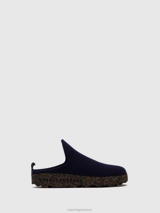 Asportuguesas Mules Women NAVY ROUND TOE MULES COME 226H121