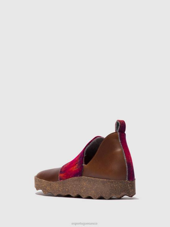 Asportuguesas Shoes Women BROWN/PINK ROUND TOE SHOES CITY 226H104