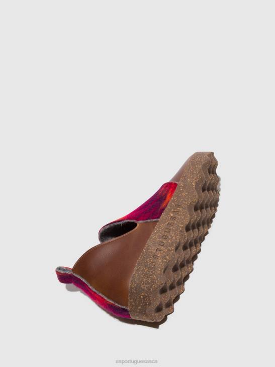 Asportuguesas Shoes Women BROWN/PINK ROUND TOE SHOES CITY 226H104