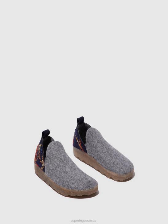 Asportuguesas Shoes Women CONCRETE FELT PRESENTE ROUND TOE SHOES CITY 226H51