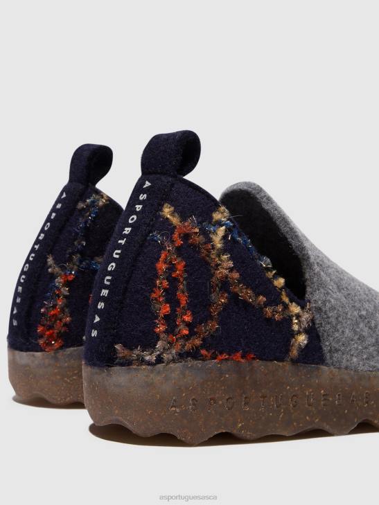 Asportuguesas Shoes Women CONCRETE FELT PRESENTE ROUND TOE SHOES CITY 226H51