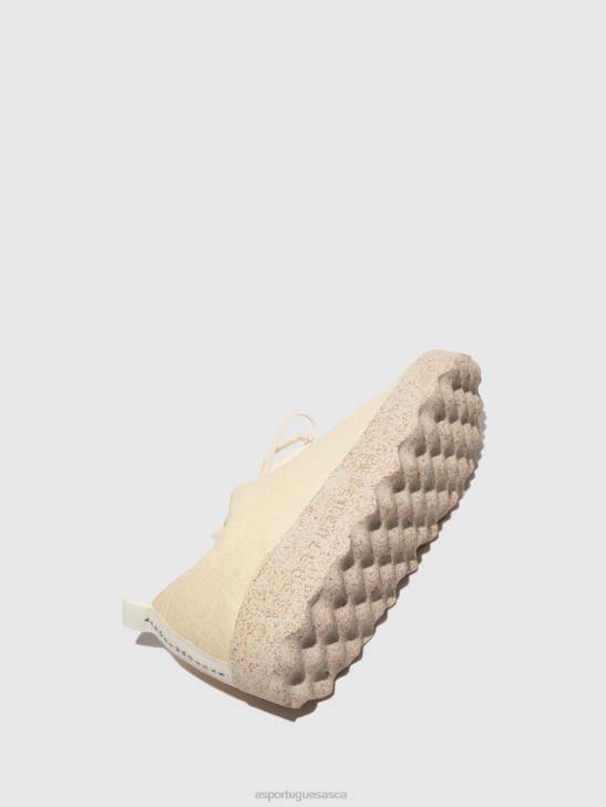 Asportuguesas Shoes Women CREAM PINATEX SLIP-ON SHOES CAMP 226H90