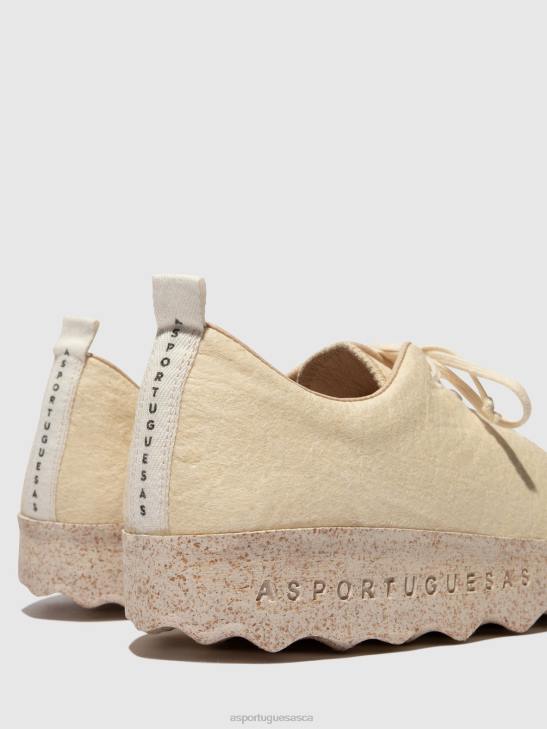 Asportuguesas Shoes Women CREAM PINATEX SLIP-ON SHOES CAMP 226H90