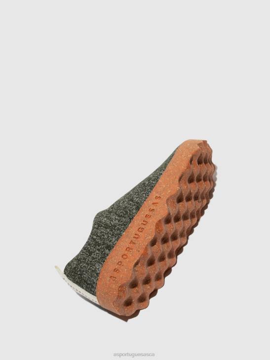 Asportuguesas Shoes Women GREEN MERINO SLIP-ON SHOES CAMP 226H120