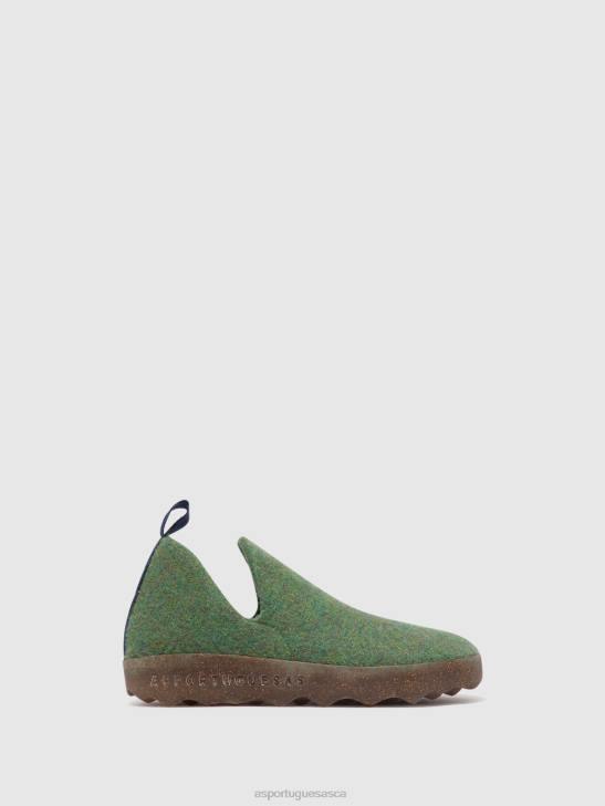 Asportuguesas Shoes Women GREEN ROUND TOE SHOES CITY 226H89