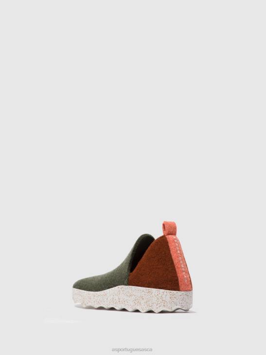 Asportuguesas Shoes Women GREY ORANGE ROUND TOE SHOES CITY 226H79