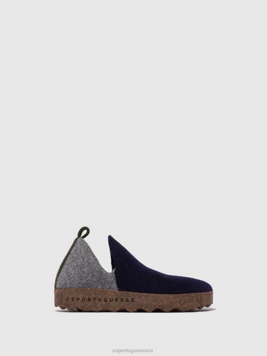 Asportuguesas Shoes Women NAVY/CONCRETE ROUND TOE SHOES CITY 226H98