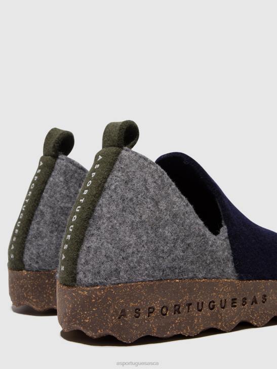 Asportuguesas Shoes Women NAVY/CONCRETE ROUND TOE SHOES CITY 226H98