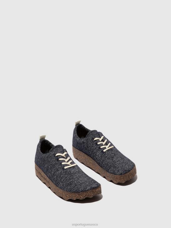 Asportuguesas Shoes Women NAVY MERINO SLIP-ON SHOES CAMP 226H119