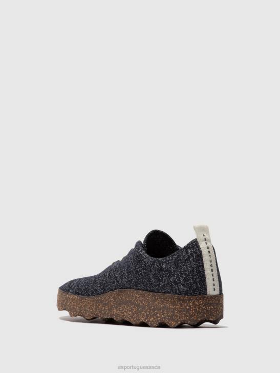 Asportuguesas Shoes Women NAVY MERINO SLIP-ON SHOES CAMP 226H119