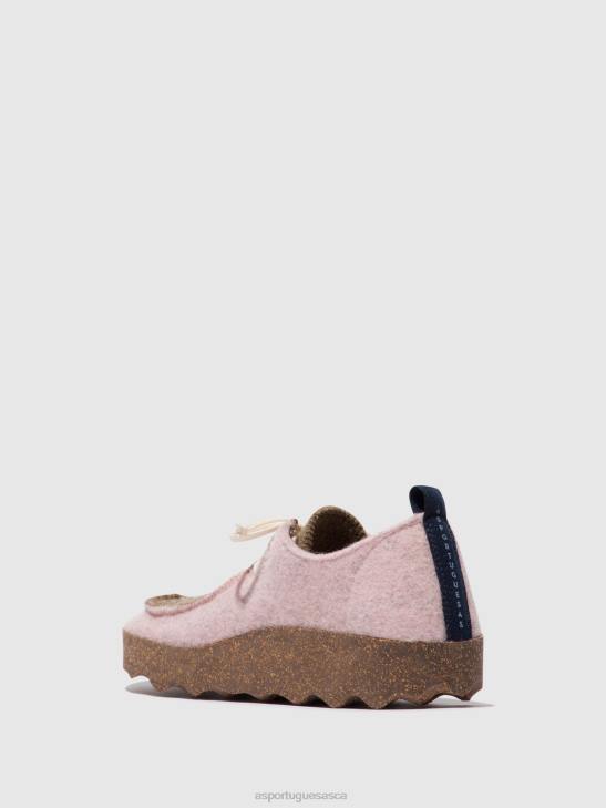 Asportuguesas Shoes Women PINK/TAUPE LACE-UP SHOES CHAT 226H108