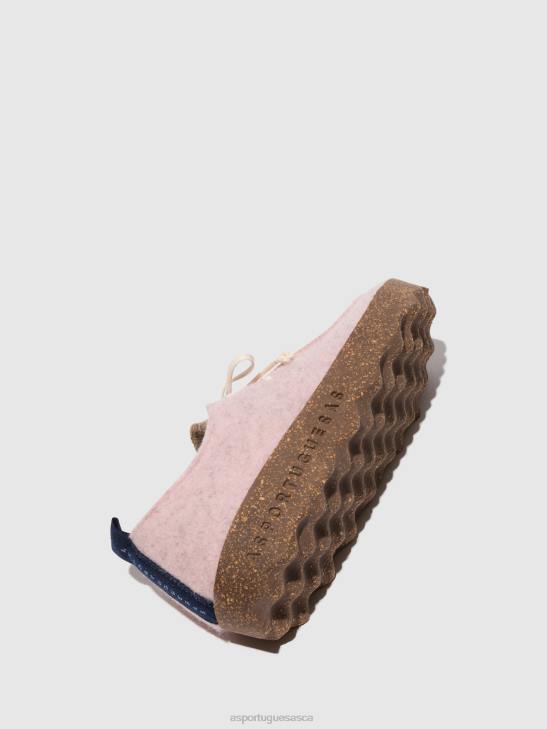 Asportuguesas Shoes Women PINK/TAUPE LACE-UP SHOES CHAT 226H108