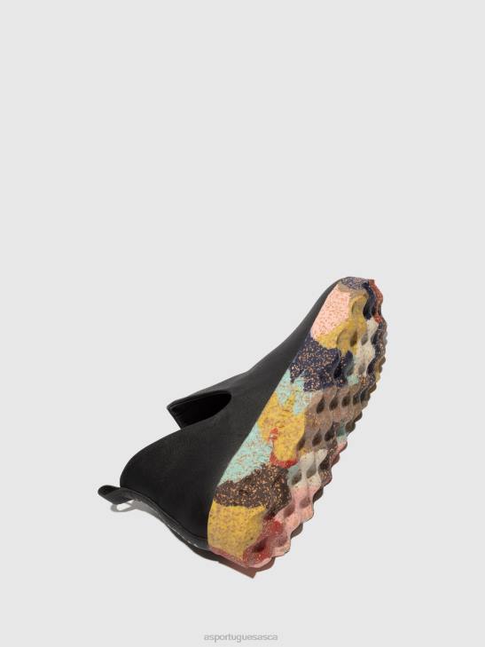Asportuguesas Trainers Women BLACK & MULTICOLOR SOLE SLIP-ON TRAINERS CITY 226H64