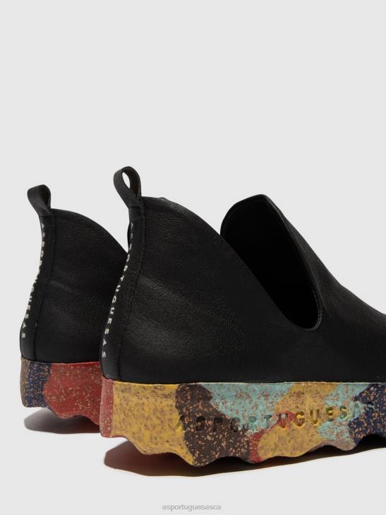 Asportuguesas Trainers Women BLACK & MULTICOLOR SOLE SLIP-ON TRAINERS CITY 226H64