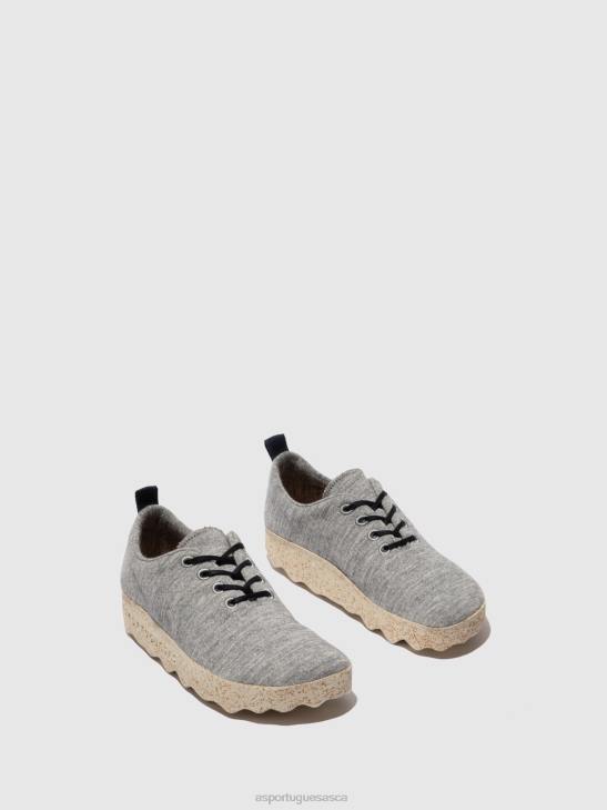Asportuguesas Trainers Women GREY MERINO LACE-UP TRAINERS CAMP WOOL 226H16