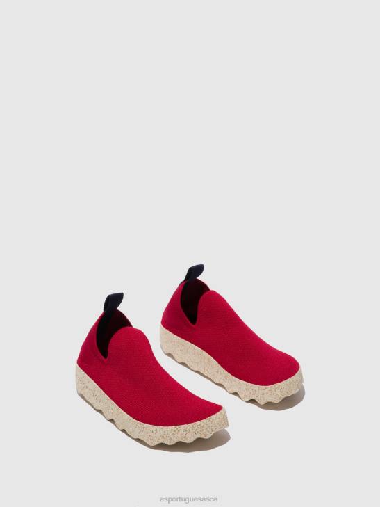 Asportuguesas Trainers Women RED S.CAFE STRETCH ELASTICATED TRAINERS CARE 226H10