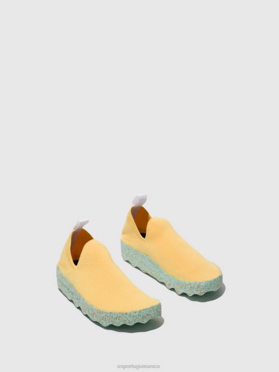 Asportuguesas Trainers Women R. YELLOW SLIP-ON TRAINERS CARE 226H14