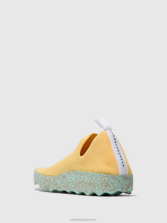 Asportuguesas Trainers Women R. YELLOW SLIP-ON TRAINERS CARE 226H14
