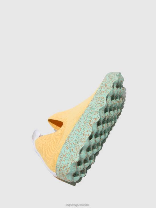 Asportuguesas Trainers Women R. YELLOW SLIP-ON TRAINERS CARE 226H14